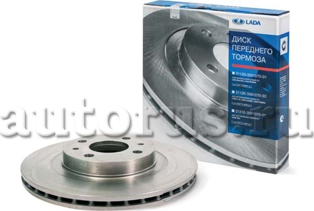 Тормозной диск Lada передний для Lada Kalina II 2013-2018. Артикул 21120350107002