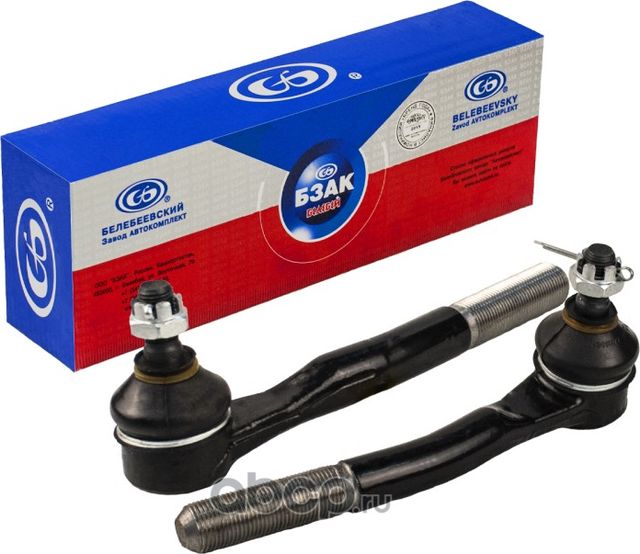 НАКОНЕЧНИК РУЛ 2108-099,2113-15 (К-Т) В СБОРЕ С ГАЙКАМИ И ШПЛИНТАМИ Б (Bzak). Артикул 90654001