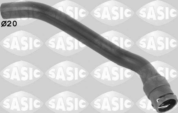 Патрубок радиатора (системы охлаждения) Sasic правый для Opel Combo C 2001-2011. Артикул 3406349