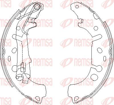 Тормозные колодки Remsa задние для Fiat Linea 2007-2026. Артикул 4192.00