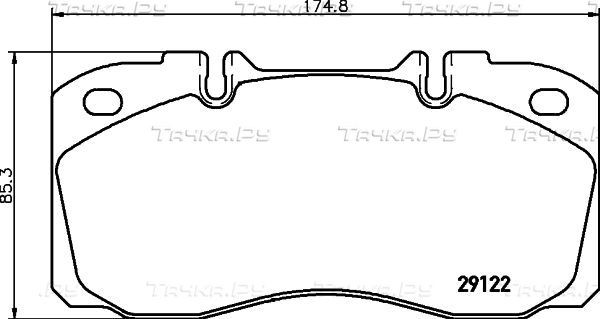 Тормозные колодки Don передние для IVECO Daily IV 2006-2011. Артикул CVP025