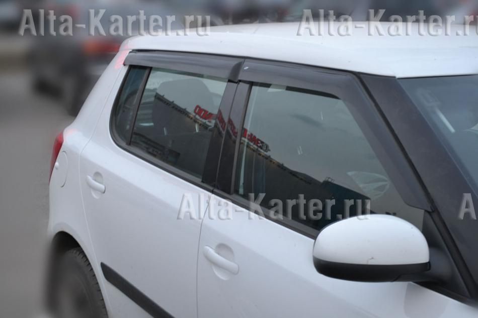 Дефлекторы Cobra Tuning для окон Skoda Fabia II хэтчбек 2007-2014. Артикул S20207