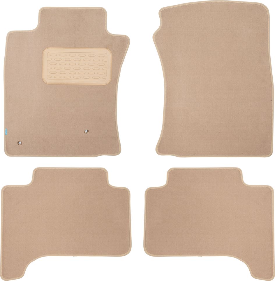 Коврики Klever Premium для салона Toyota Land Cruiser Prado 120 АКПП 2002-2009 Бежевые. Артикул KLEVER04480122112kh