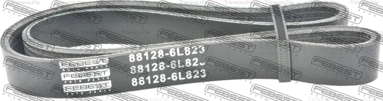 Приводной ремень поликлиновой Febest для Volkswagen Fox I 2005-2009. Артикул 88128-6L823