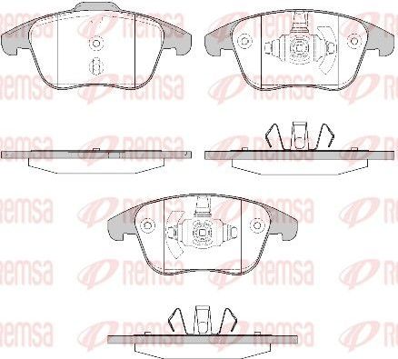 Тормозные колодки Remsa. Артикул 1249.50