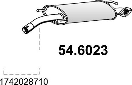 Глушитель Asso. Артикул 54.6023