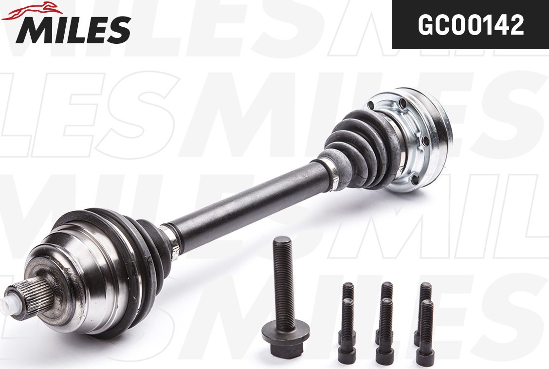 Полуось (привод в сборе, приводной вал) Miles передняя левая для Volkswagen Transporter T4 1990-2003. Артикул GC00142
