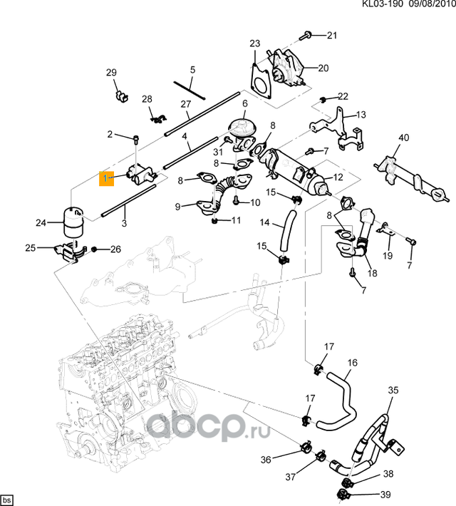 Турбина (турбокомпрессор) General Motors. Артикул 25183540