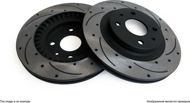 Тормозной диск NiBK передний для Toyota Crown XI (S170) 2004-2008. Артикул RN1258DSET