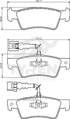 Колодки тормозные (Tyren). Артикул TYR1219701
