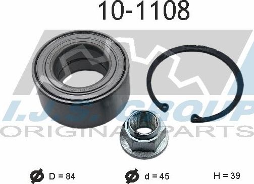 Ступичный подшипник (комплект) IJS Group передний для Mercedes-Benz V-Класс I (W638) 1996-2003. Артикул 10-1108