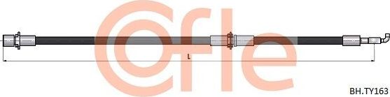 Тормозной шланг Cofle передний для Toyota Celica IV (T160) 1985-1989. Артикул 92.BH.TY163