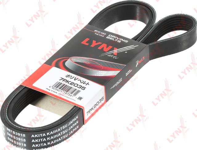 Приводной ремень поликлиновой LYNXauto для Mercedes-Benz M-Класс II (W164) 2008-2011. Артикул 7PK2035