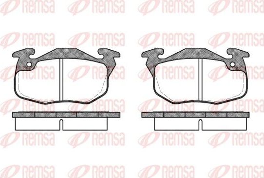 Тормозные колодки Remsa. Артикул 0192.10