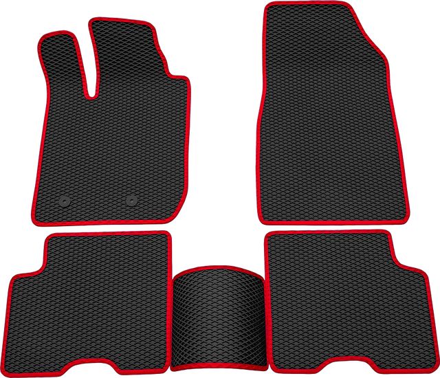 Коврики Rezkon EVA для салона Renault Arkana I 2019-2026 Красный кант. Артикул 9029040104