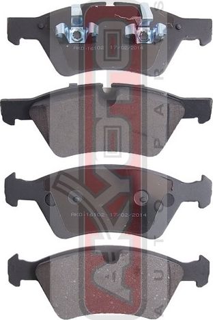 Тормозные колодки Akyoto Packing AKYOTO. Артикул AKD-16102