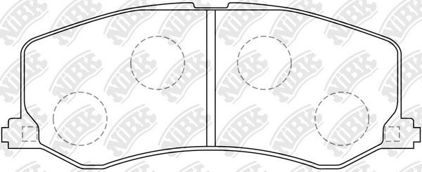 Тормозные колодки NiBK. Артикул PN9208
