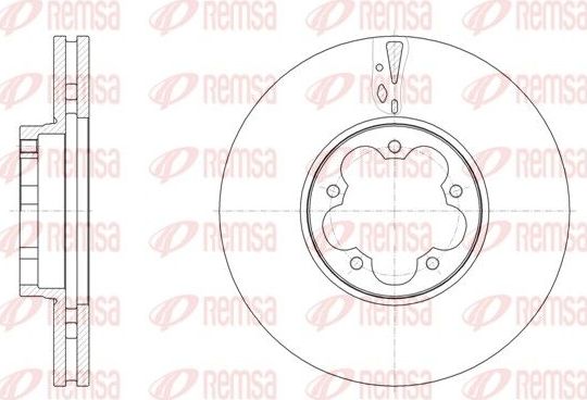 Тормозной диск Remsa. Артикул 61568.10