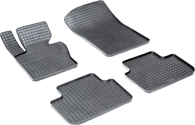 Коврики резиновые Seintex с узором сетка для салона BMW X3 E83 2003-2010. Артикул 00983