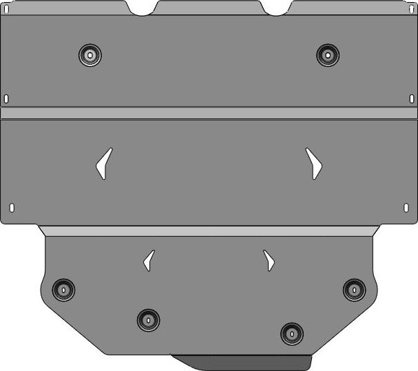 Защита алюминиевая АВС-Дизайн для картера и КПП GAC Empow 2025-2026. Артикул 51.03ABC