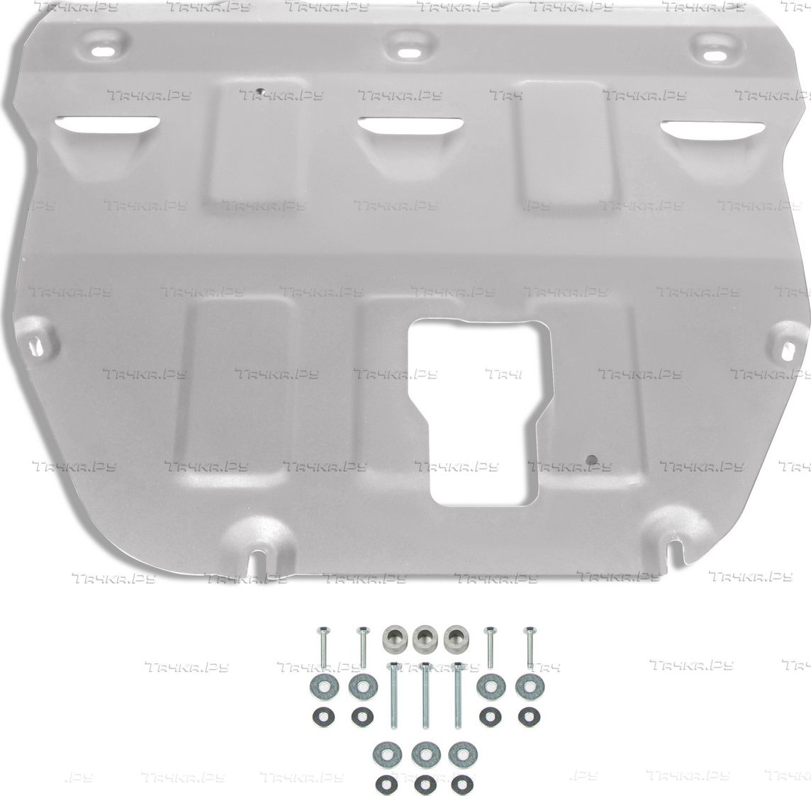 Защита алюминиевая Rival для картера и КПП Hyundai Sonata VIII DN8 2019-2026. Артикул 333.2383.1