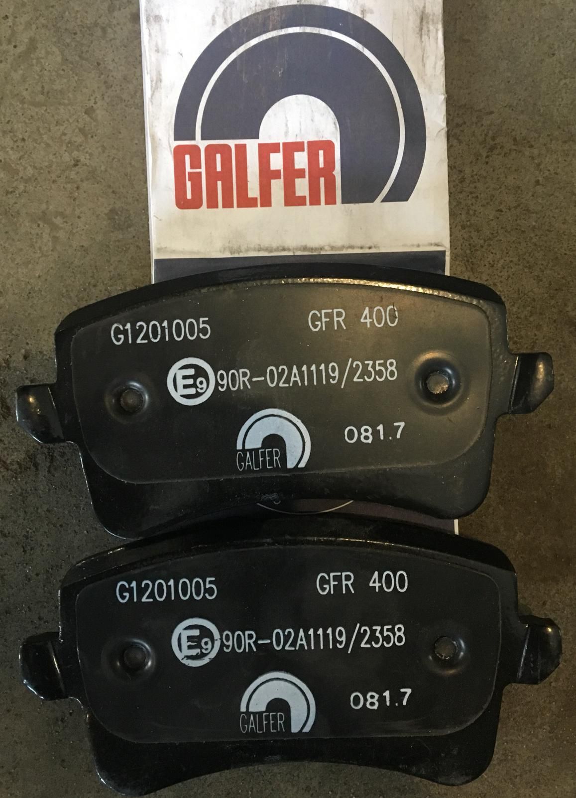 Тормозные колодки Galfer. Артикул B1.G120-1005.2