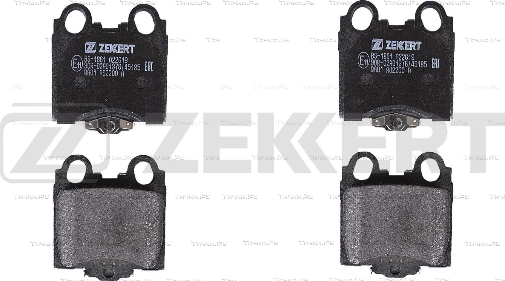 Тормозные колодки Zekkert задние для Toyota Progres 1997-2007. Артикул BS-1861