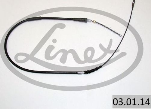 Трос ручника (тросик ручного тормоза) Linex правый/левый для Audi 100 III (C3) 1982-1991. Артикул 03.01.14