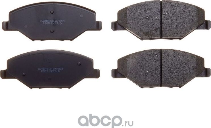 Колодки тормозные дисковые Avantech (противоскрипная пластина в компл.). Артикул AV1901