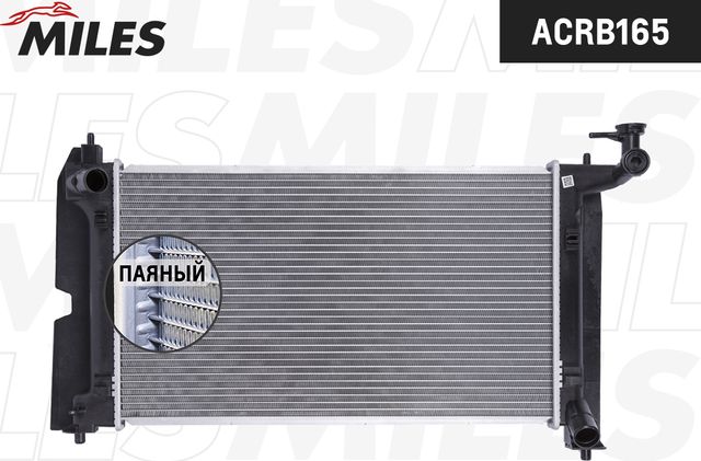 Радиатор охлаждения двигателя Miles для Toyota Corolla E120, E130 2001-2008. Артикул ACRB165