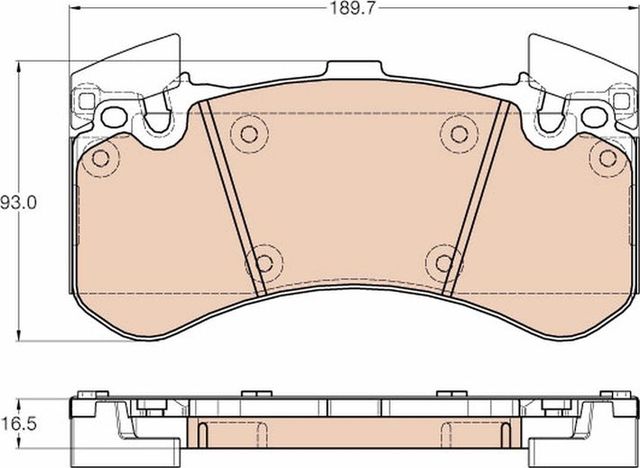 Тормозные колодки TRW. Артикул GDB1976