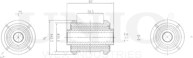 Сайлентблок рычага подвески (Unio). Артикул RMP-20047