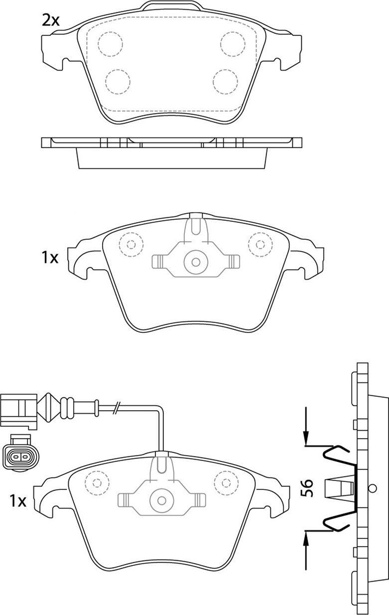 Тормозные колодки NiBK. Артикул PN0353W