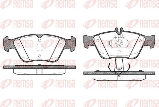 Тормозные колодки Remsa. Артикул 0586.10