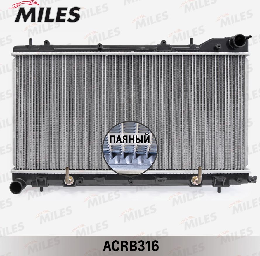 Радиатор охлаждения двигателя Miles (алюминий). Артикул ACRB316