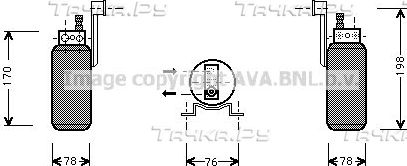 Осушитель кондиционера AVA (сталь). Артикул FDD296