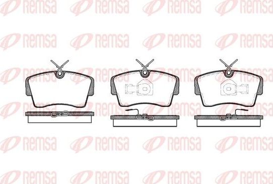 Тормозные колодки Remsa. Артикул 0173.00