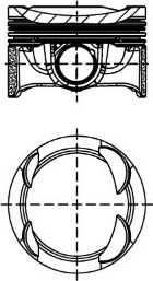 Поршень Yenmak для Volkswagen Polo VI 2018-2026. Артикул 31-30151-000