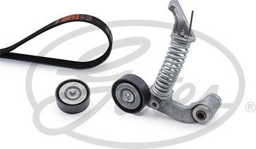 Приводной ремень поликлиновой с роликами (комплект) Gates Micro-V® Kit для Mercedes-Benz GLA I (X156) 2013-2026. Артикул K035PK1745