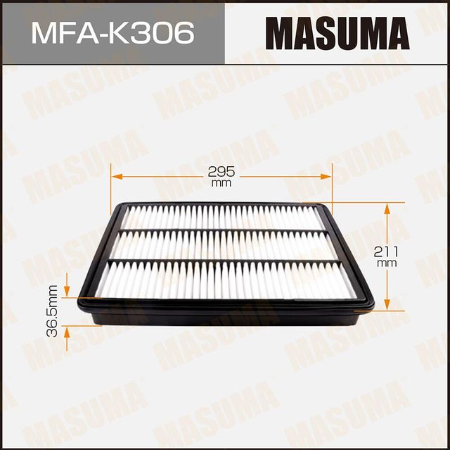 Воздушный фильтр Masuma. Артикул MFA-K306