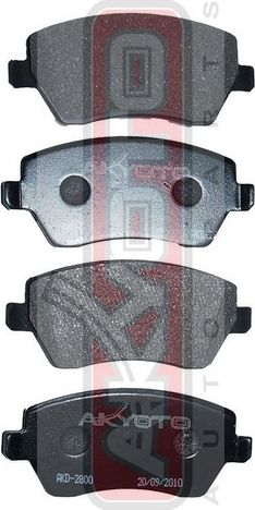 Тормозные колодки Akyoto Packing AKYOTO передние для Renault Modus I 2004-2012. Артикул AKD-2800