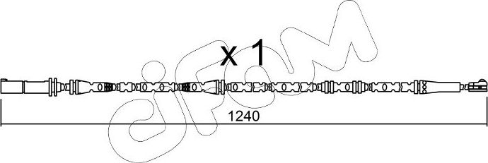 Датчик износа тормозных колодок  Metelli. Артикул SU.288