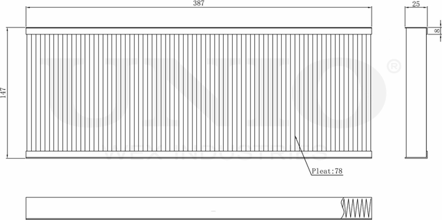 Фильтр салона (Unio). Артикул FLT-40006