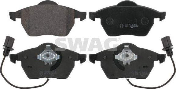 Тормозные колодки SWAG передние для Audi A4 III (B7) 2002-2009. Артикул 30 91 6447