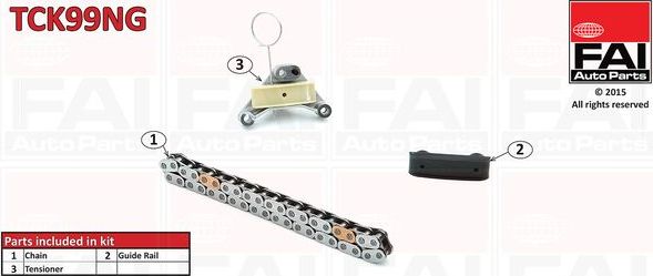 Цепь ГРМ FAI AutoParts. Артикул TCK99NG