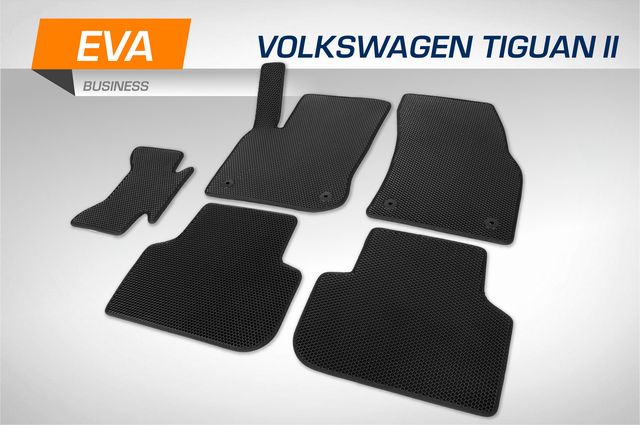 Коврики AutoFlex в салон автомобиля EVA (ЭВА, ЕВА) Business для Volkswagen Tiguan II поколение (DSG РКПП) 2016-2020 2020-2026. Артикул 3580201