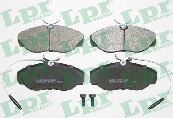 Тормозные колодки LPR. Артикул 05P493