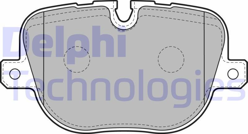 Тормозные колодки Delphi (Low-Metallic). Артикул LP2175