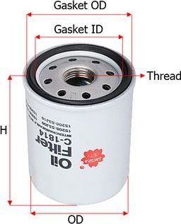 Топливный фильтр Sakura. Артикул FC-1814