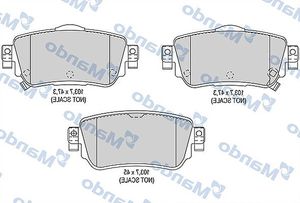 Тормозные колодки Mando задние для Nissan X-Trail T32 2013-2025. Артикул MBF015290